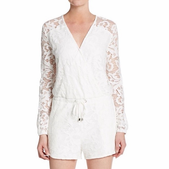 Romeo & Juliet Couture Dresses & Skirts - White Lace Long Sleeve Romper
